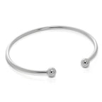 Bracelet jonc torque en argent sterling massif pour homme