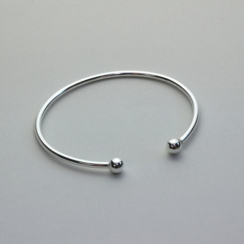 Bracelet jonc torque en argent sterling massif pour homme