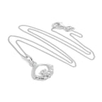 Collier pendentif Claddagh en argent sterling de 35 à 81 cm