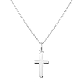 Collier avec pendentif croix en argent sterling de 40 à 55 cm