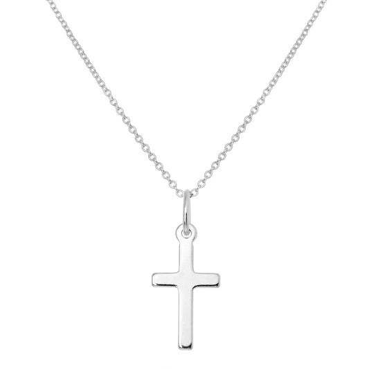 Collier avec pendentif croix en argent sterling de 40 à 55 cm