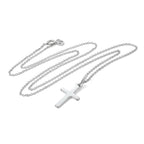 Collier avec pendentif croix en argent sterling de 40 à 55 cm