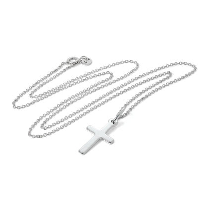 Collier avec pendentif croix en argent sterling de 40 à 55 cm