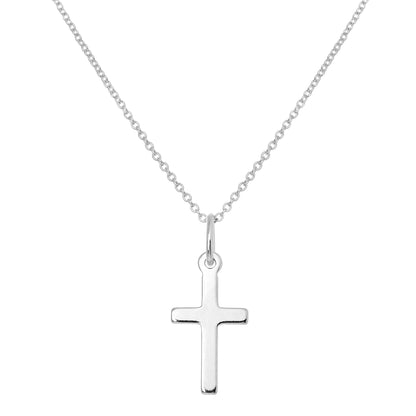 Collier avec pendentif croix en argent sterling de 40 à 55 cm
