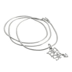 Pendentif Big Sis en argent sterling avec cœur en cristal CZ sur chaîne de 40 à 61 cm