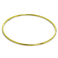 Bracelet jonc empilable en argent sterling plaqué or clair de 2 mm