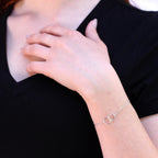 Bracelet chaîne Belcher en argent sterling fin avec boucle infinie