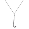 Collier avec pendentif en forme de bâton de hockey en argent sterling de 35 à 80 cm