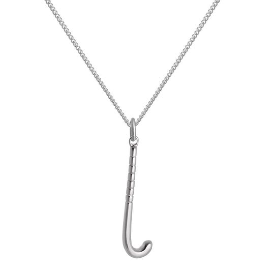 Collier avec pendentif en forme de bâton de hockey en argent sterling de 40 à 55 cm