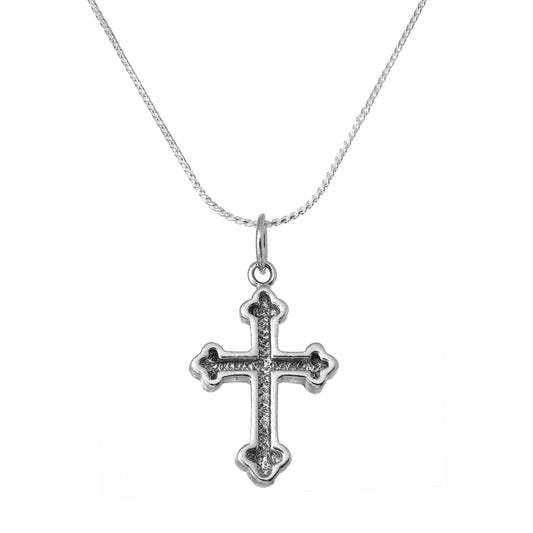 Collier avec pendentif croix gothique en argent sterling de 40 à 55 cm