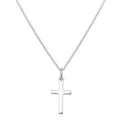 Croix en argent sterling sur chaîne de 40 à 55 cm