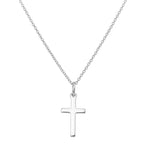 Croix en argent sterling sur chaîne de 40 à 55 cm