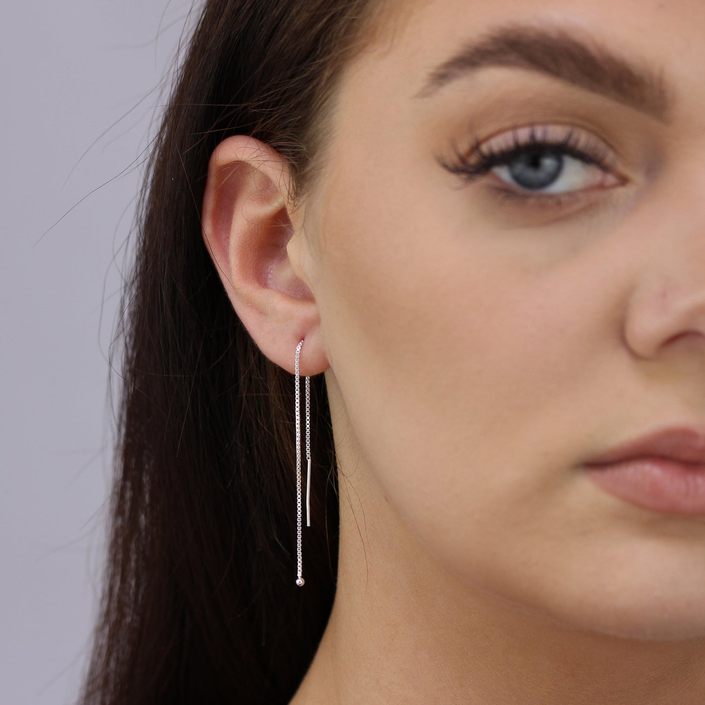 Boucles d'oreilles à billes en argent sterling de 2 mm