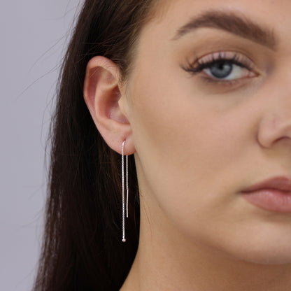 Boucles d'oreilles à billes en argent sterling de 2 mm