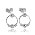 Boucles d'oreilles à tige et créoles en argent sterling