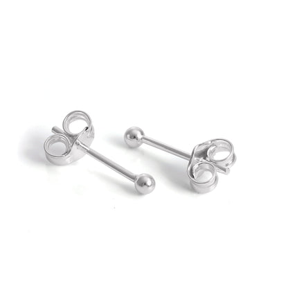Boucles d'oreilles à tige légères en argent sterling de 1 à 12 mm