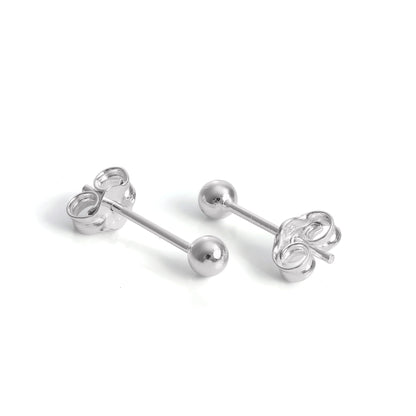 Boucles d'oreilles à tige légères en argent sterling de 1 à 12 mm