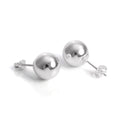 Boucles d'oreilles à tige en argent sterling avec boules enrobées de 2 mm à 12 mm
