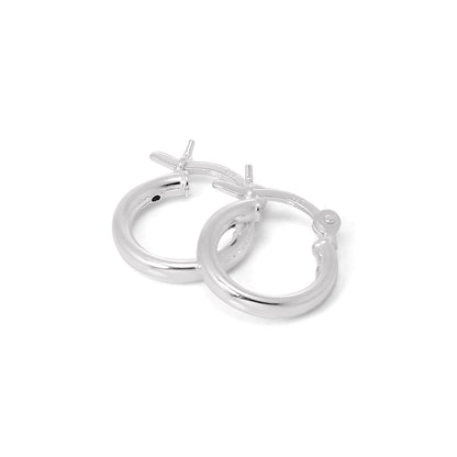 Boucles d'oreilles créoles en argent sterling de 2 mm (12 mm à 70 mm)