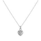 Collier pendentif cœur ouvert en argent sterling de 35 à 81 cm
