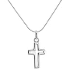 Collier avec pendentif en forme de croix en argent sterling