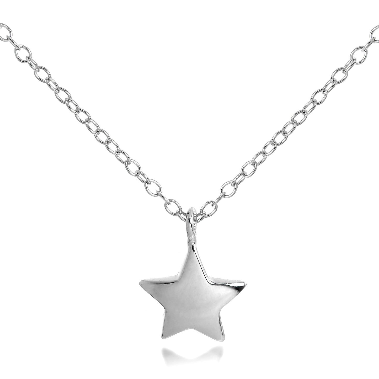 Collier avec pendentif étoile en argent sterling sur chaîne de 45 cm