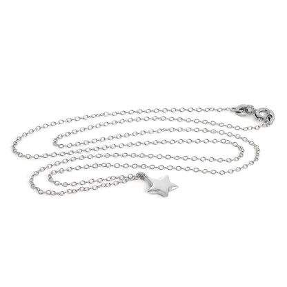 Collier avec pendentif étoile en argent sterling sur chaîne de 45 cm