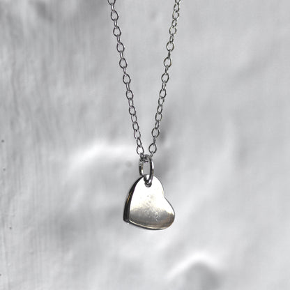 Collier en argent sterling avec chaîne Belcher gravée en forme de cœur de 45 cm