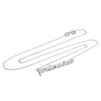 Collier princesse en argent sterling sur chaîne de 40 cm