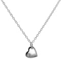 Collier en argent sterling avec chaîne Belcher de 45 cm et cristaux CZ