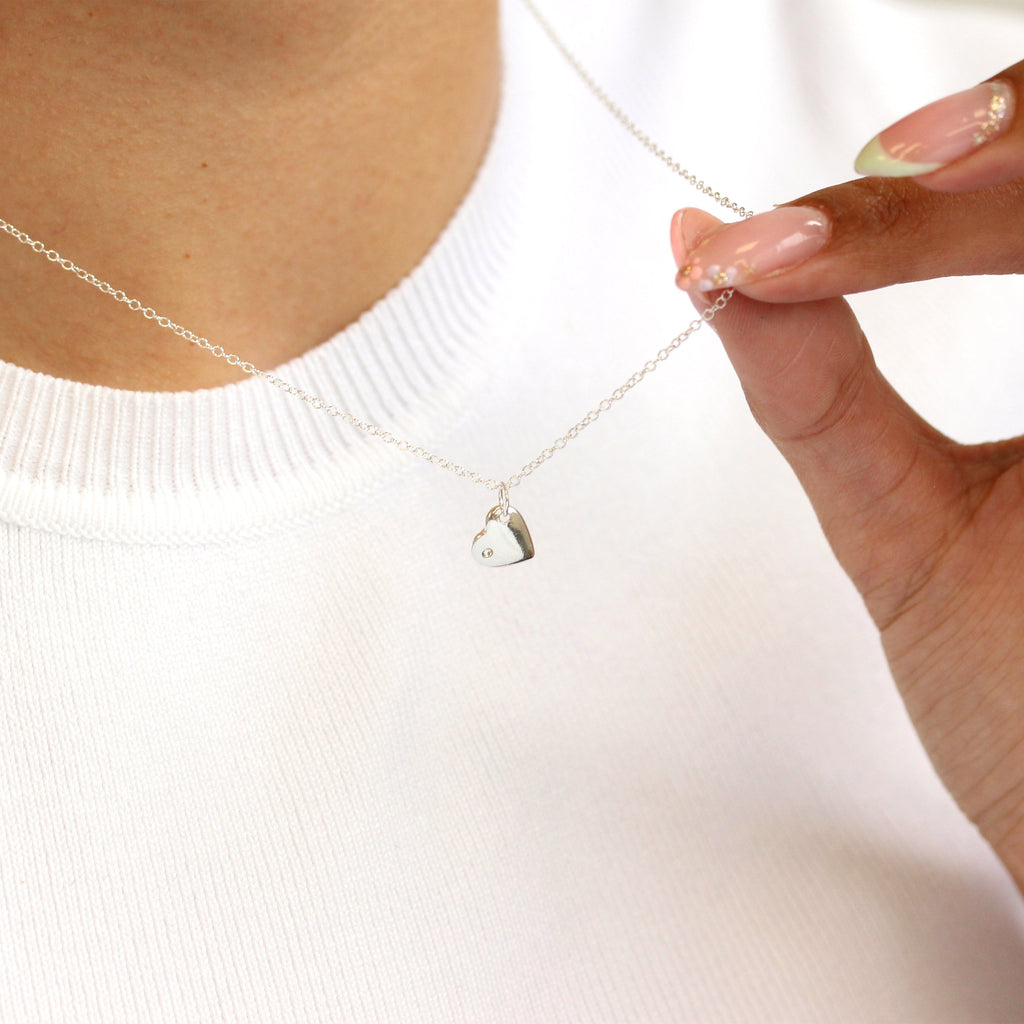 Collier en argent sterling avec chaîne Belcher de 45 cm et cristaux CZ