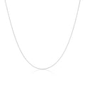 Collier en argent sterling fin avec chaîne en queue de renard de 35 à 70 cm