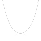 Collier en argent sterling fin avec chaîne en queue de renard de 35 à 70 cm