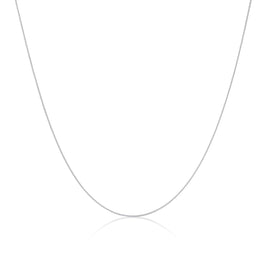 Collier en argent sterling fin avec chaîne en queue de renard de 35 à 70 cm