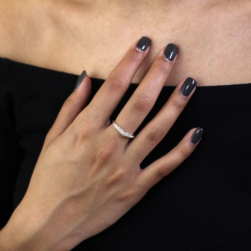 Bague en argent sterling et cristal CZ en forme de cœur, taille 48 à 65