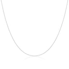 Chaîne à billes en argent sterling de 1 mm, 35 à 55 cm