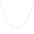 Chaîne gourmette allongée en argent sterling taille diamant de 35 à 55 cm