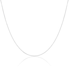 Chaîne gourmette allongée en argent sterling taille diamant de 35 à 55 cm