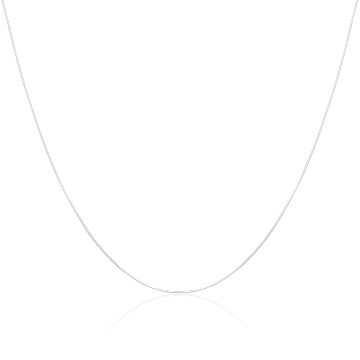 Chaîne serpent en argent sterling de 1 mm, 35 à 55 cm