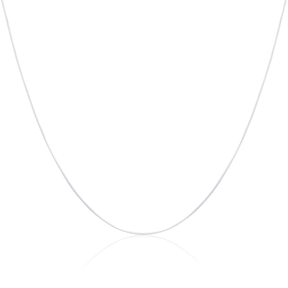 Chaîne serpent en argent sterling de 1 mm, 14 à 22 pouces
