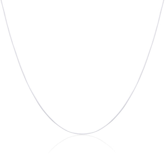 Chaîne serpent en argent sterling de 1 mm, 14 à 22 pouces