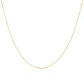Chaîne queue de renard en argent sterling plaqué or de 35 à 55 cm