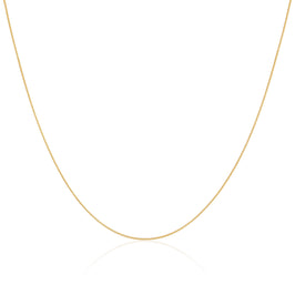Chaîne queue de renard en argent sterling plaqué or de 35 à 55 cm