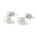 Boucles d'oreilles à tige en argent sterling avec perles de 5 mm