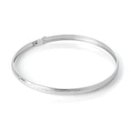 Bracelet jonc en argent sterling taille diamant
