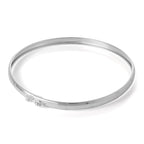 Bracelet jonc en argent sterling taille diamant