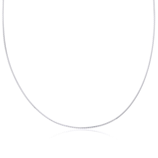 Chaîne miroir en argent sterling de 40 à 55 cm