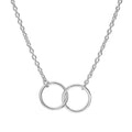 Collier infini en argent sterling avec chaîne Belcher fine