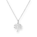 Collier en argent sterling de 45 cm en forme de chêne