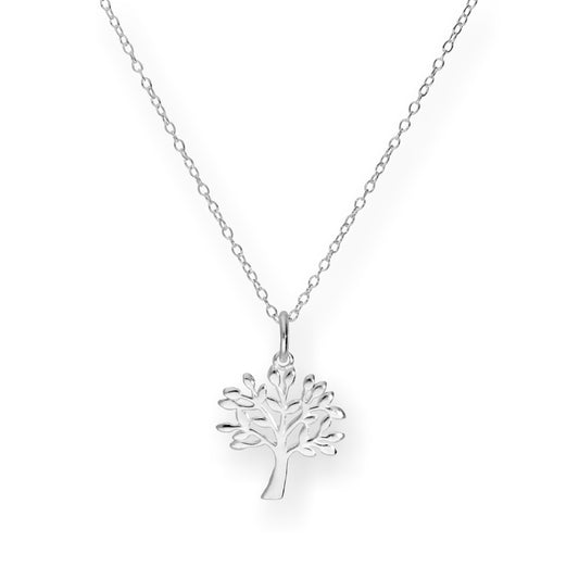 Collier en argent sterling de 45 cm en forme de chêne
